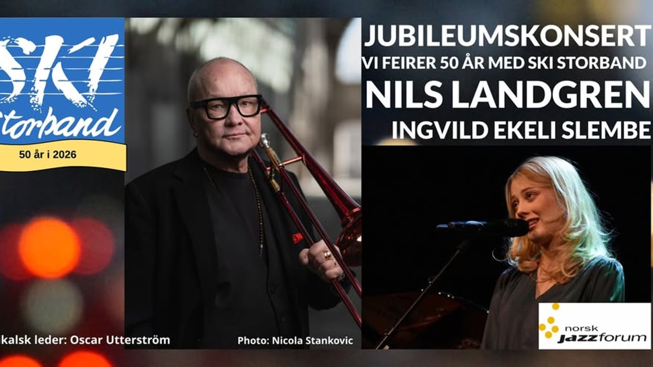 Ski Storband inviterer til 50-års jubileumskonsert med Nils Landgren og Ingvild Ekeli Slembe