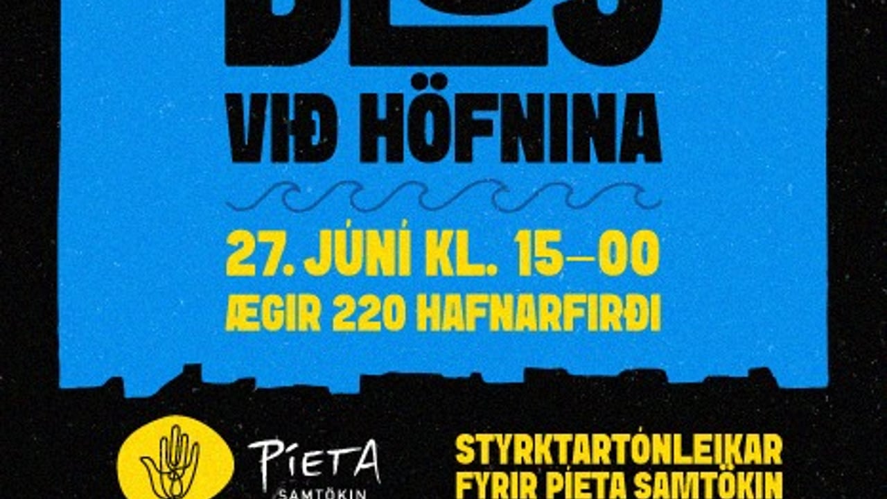 Blús við höfnina