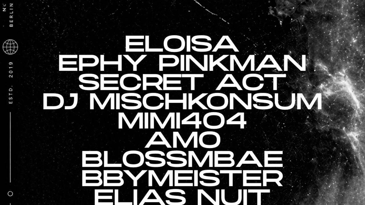 REINKARNATION  w. Ephy Pinkman, ELOISA, DJ Mischkonsum, Technokool, MIMI404, Amo