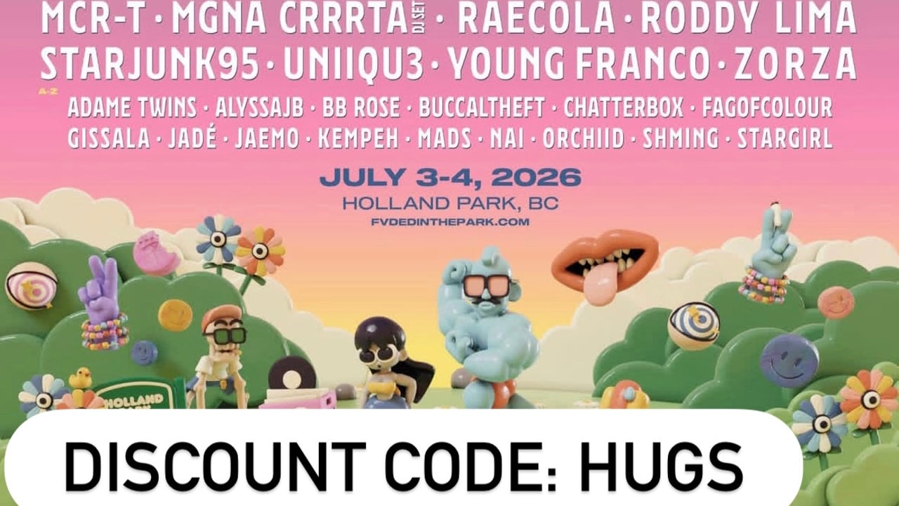 Fvded in the Park 2026 Discount code 'HUGS'