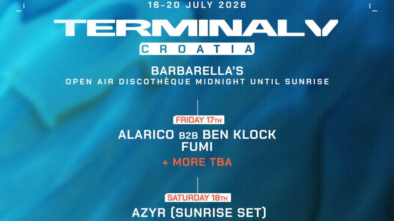 Terminal V Croatia 2026 - Barbarella's Open-Air After Parties till sunrise
