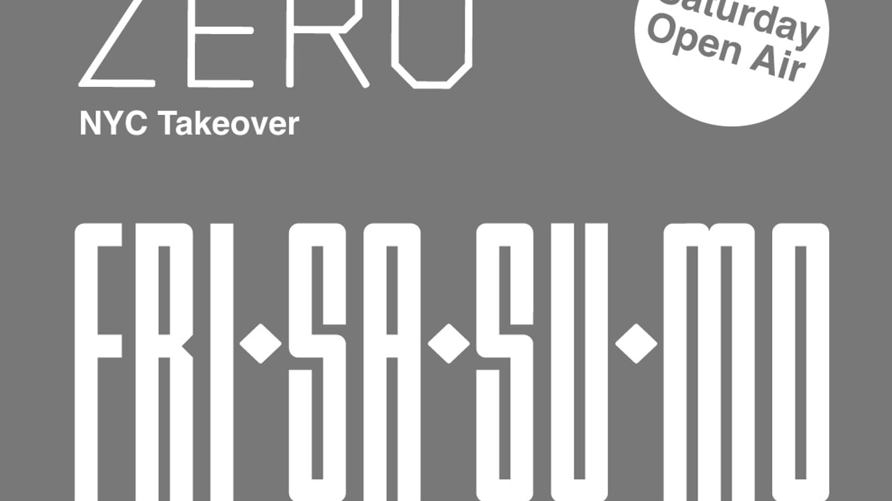 Mira presents: Zero (with Saturday Open Air)