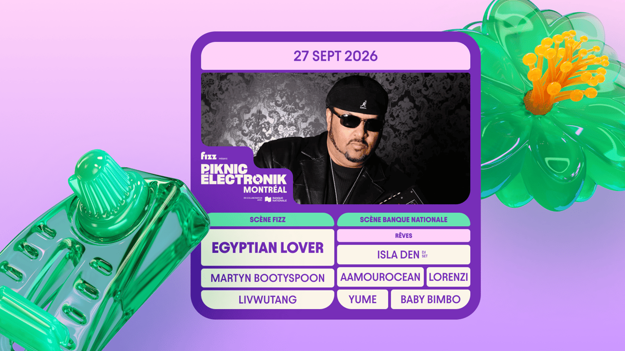 Piknic Électronik MTL #17: Egyptian Lover, livwutang / Rêves