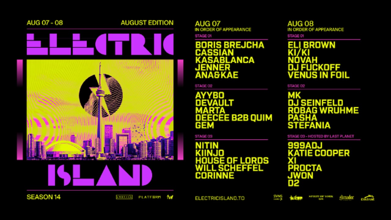 ELECTRIC ISLAND: 2026 - 2 DAY PASS - AUGUST EDITION