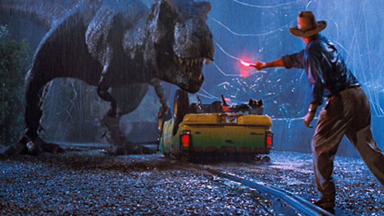 Jurassic Park + Fireworks