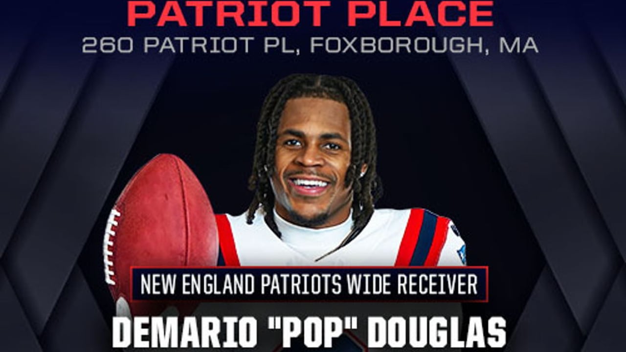Demario "Pop" Douglas at CardVault by Tom Brady ( PATRIOT PLACE )