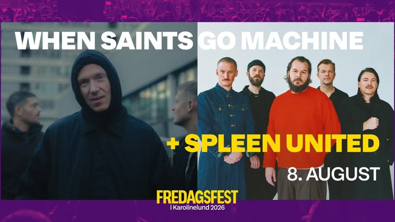 When Saints Go Machine + Spleen United | Fredagsfest i Karolinelund 2026, Aalborg 