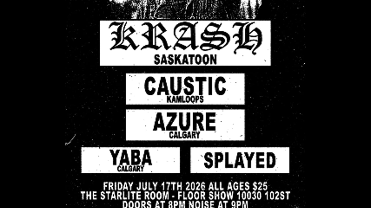 Krash and Caustic w/ Azure, Yaba, and Splayed