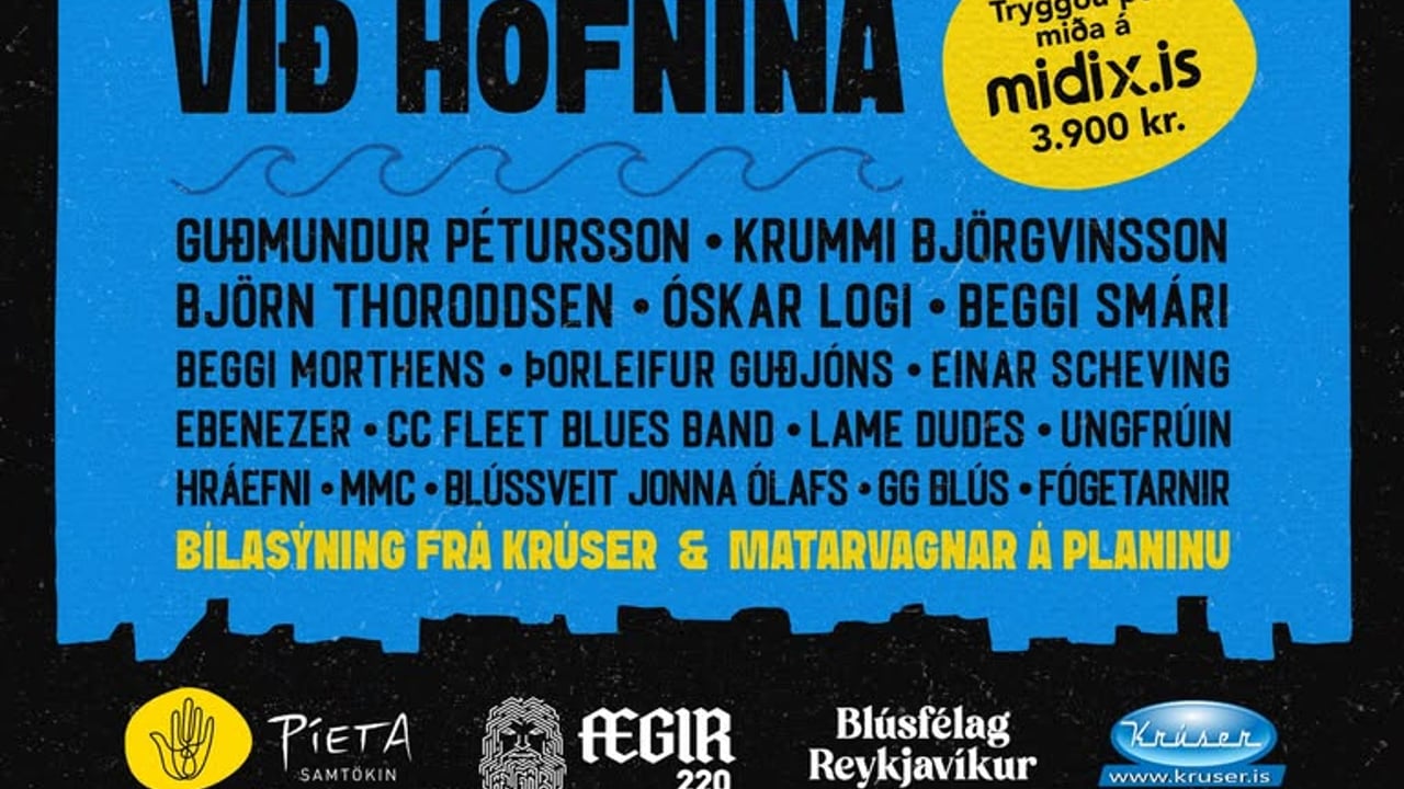 Blús við höfnina - Styrktartónleikar fyrir Píeta samtökin
