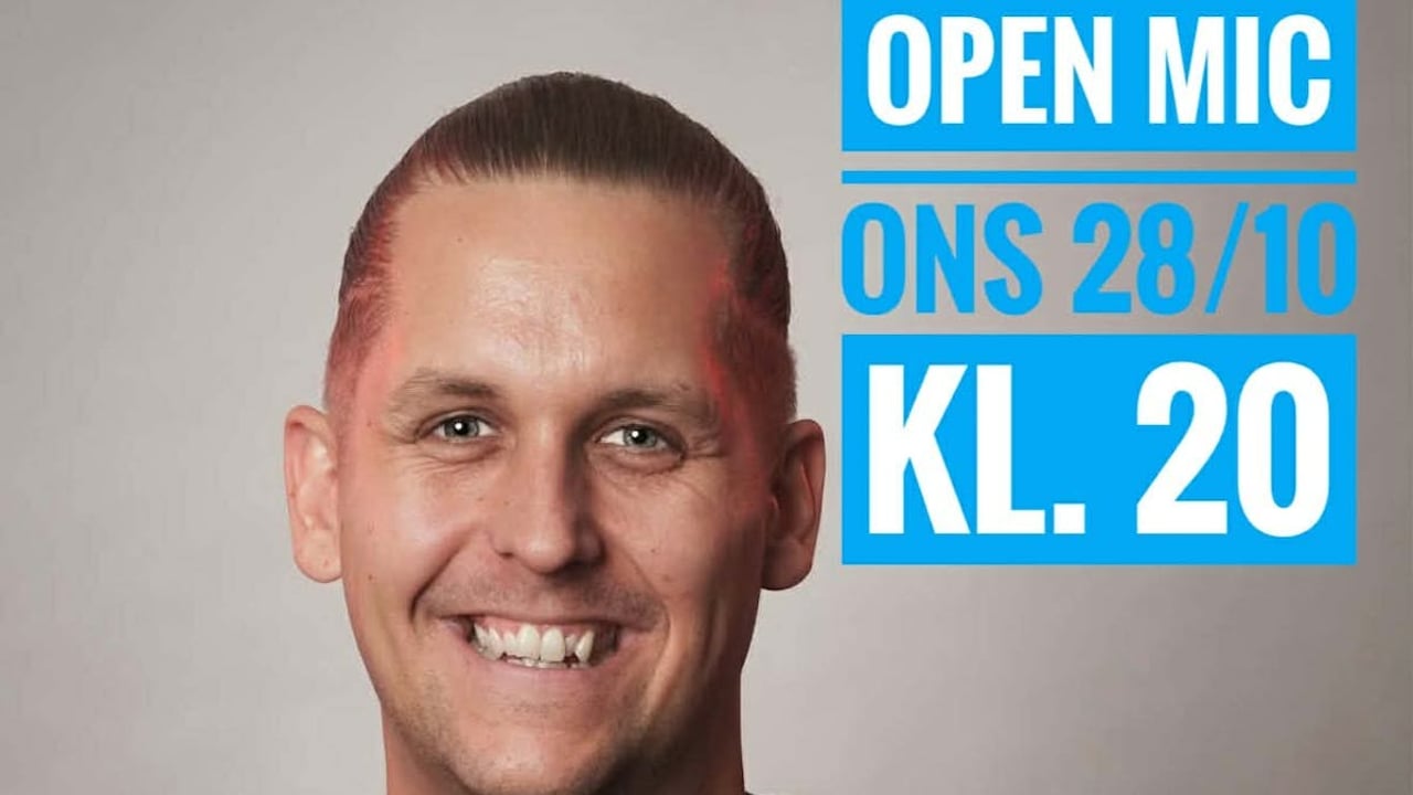 Open Mic Comedy på 28 Live i Roskilde (18+) - Mikkel With er vært