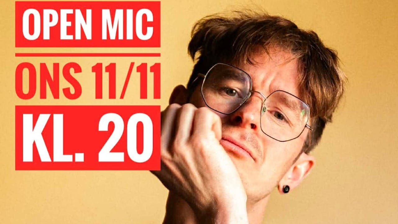 Open Mic Comedy på 28 Live i Roskilde (18+) - Rasmus Kramer er vært