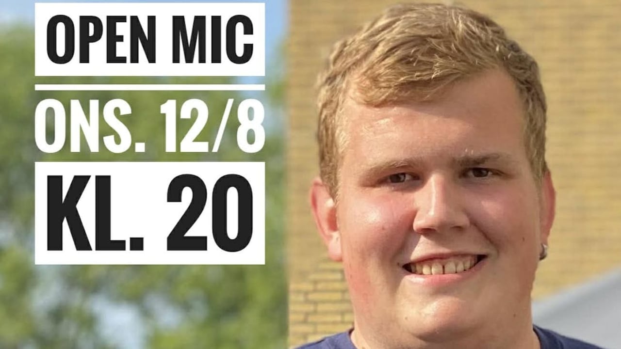 Open Mic Comedy på 28 Live i Roskilde (18+) - Frederik Damkier er vært