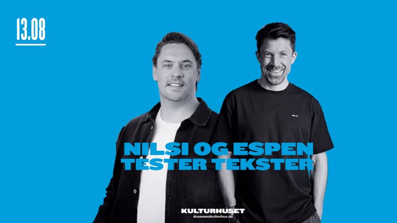 Standup: Nilsi og Espen tester tekster // Drammen kulturhus