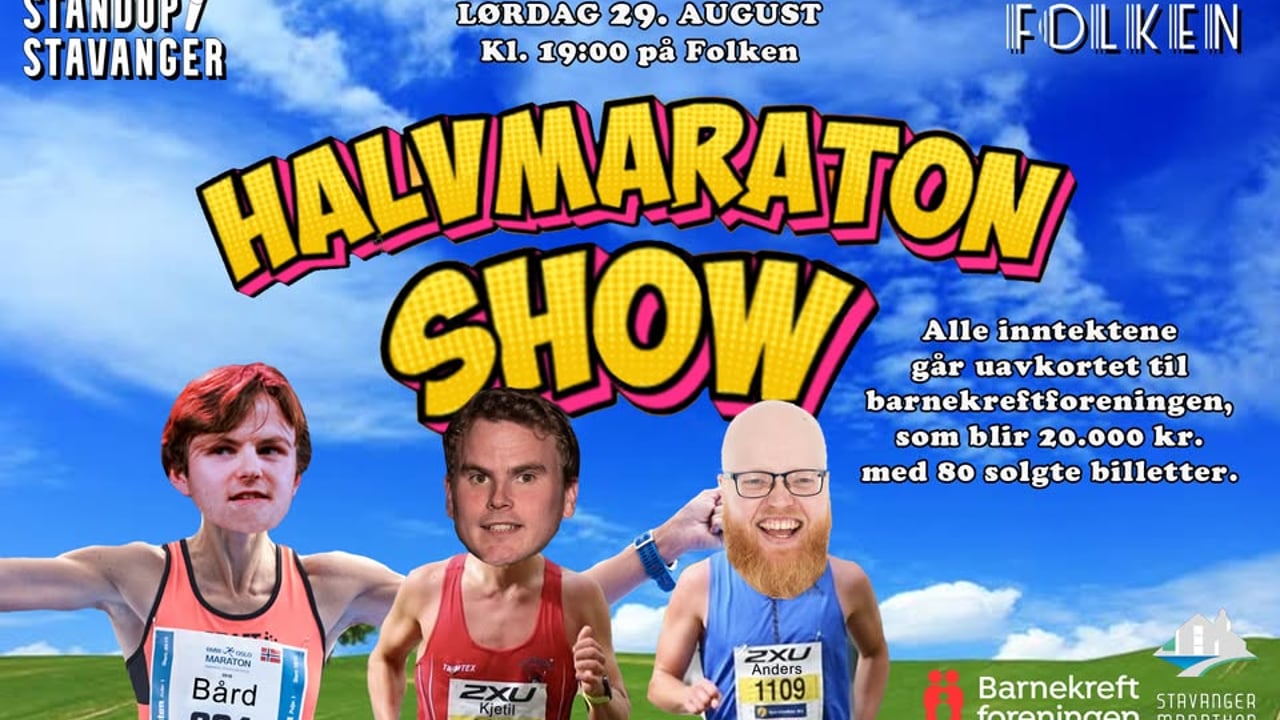 Halvmaraton Show på Folken - 29. august