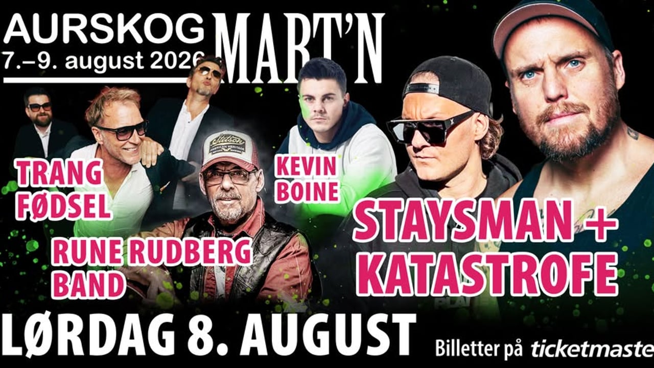 Lørdagsfest på AurskogMart`n 2026