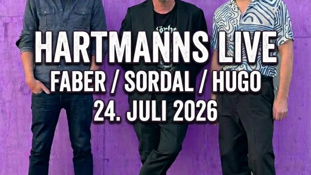 HARTMANNS LIVE / FABER / HUGO / SORDAL / Romjulskonserten i sommerbekledning 🌅