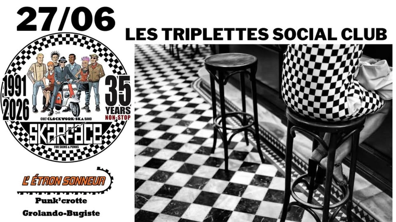 Skarface et l'étron sonneur en concert aux Triplettes social club 