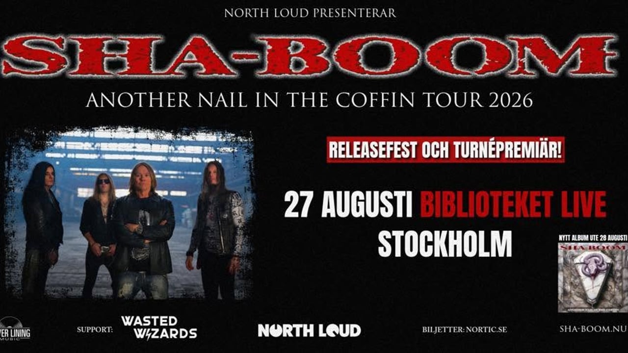 SHA-BOOM RELEASEFEST | Biblioteket Live, Stockholm (SE)