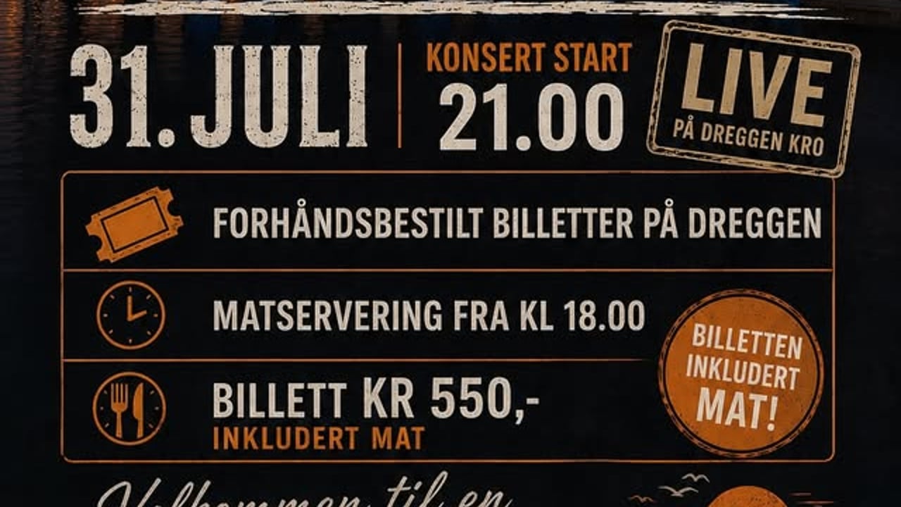 Live musikk med Every Way Eagles på Dreggen Kro!