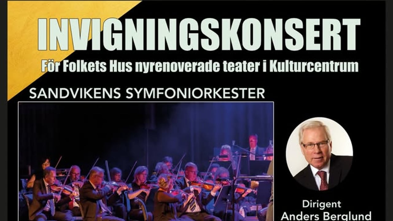 Invigningskonsert - Teatern Kulturcentrum OBS! SLUTSÅLD
