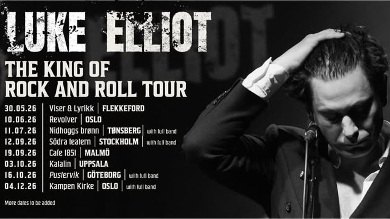 LUKE ELLIOT m/band  +Support: Lefty and The Tin Can Sellers // Nidhoggs Brønn
