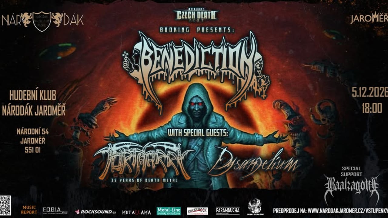BENEDICTION (UK)+TORTHARRY+DYSANGELIUM + BAALZAGOTH