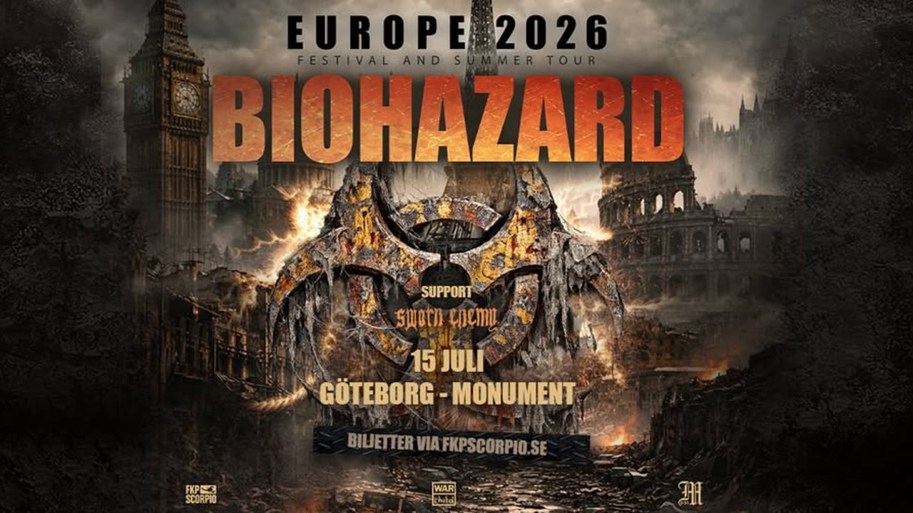 Biohazard + Support: Sworn Enemy + Striking 13 | Göteborg