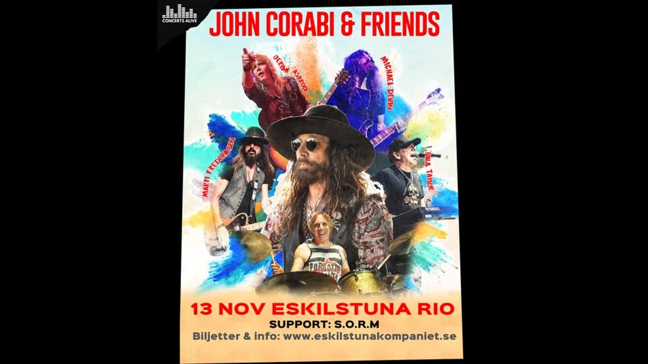 John Corabi & Friends | Rio, Eskilstuna