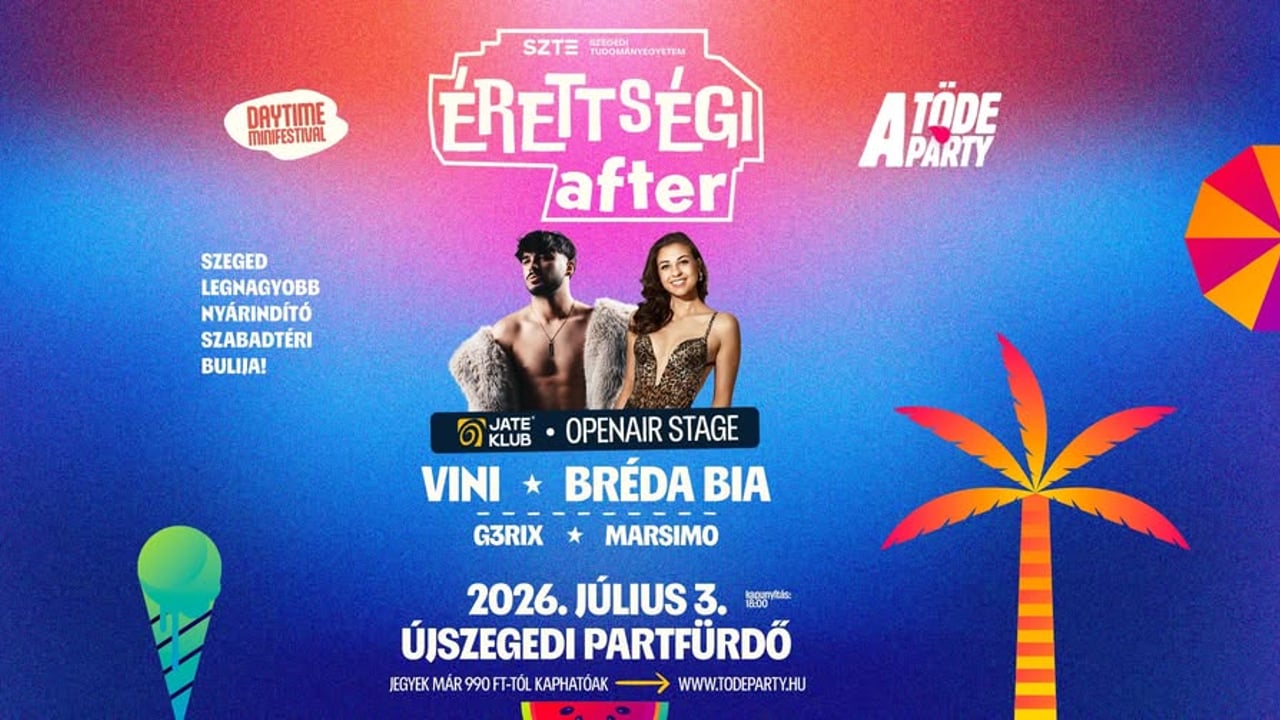 SZTE Érettségi After x TÖDE Party | 07.03. - Szeged, Partfürdő