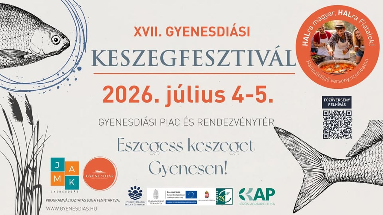 17. Gyenesdiási Keszegfesztivál; Tradicionális halászlé és halas ételek főzőversenye