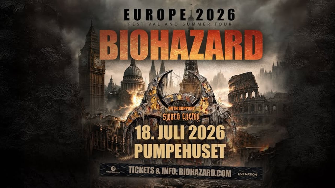 Biohazard // Pumpehuset // 18. juli 2026