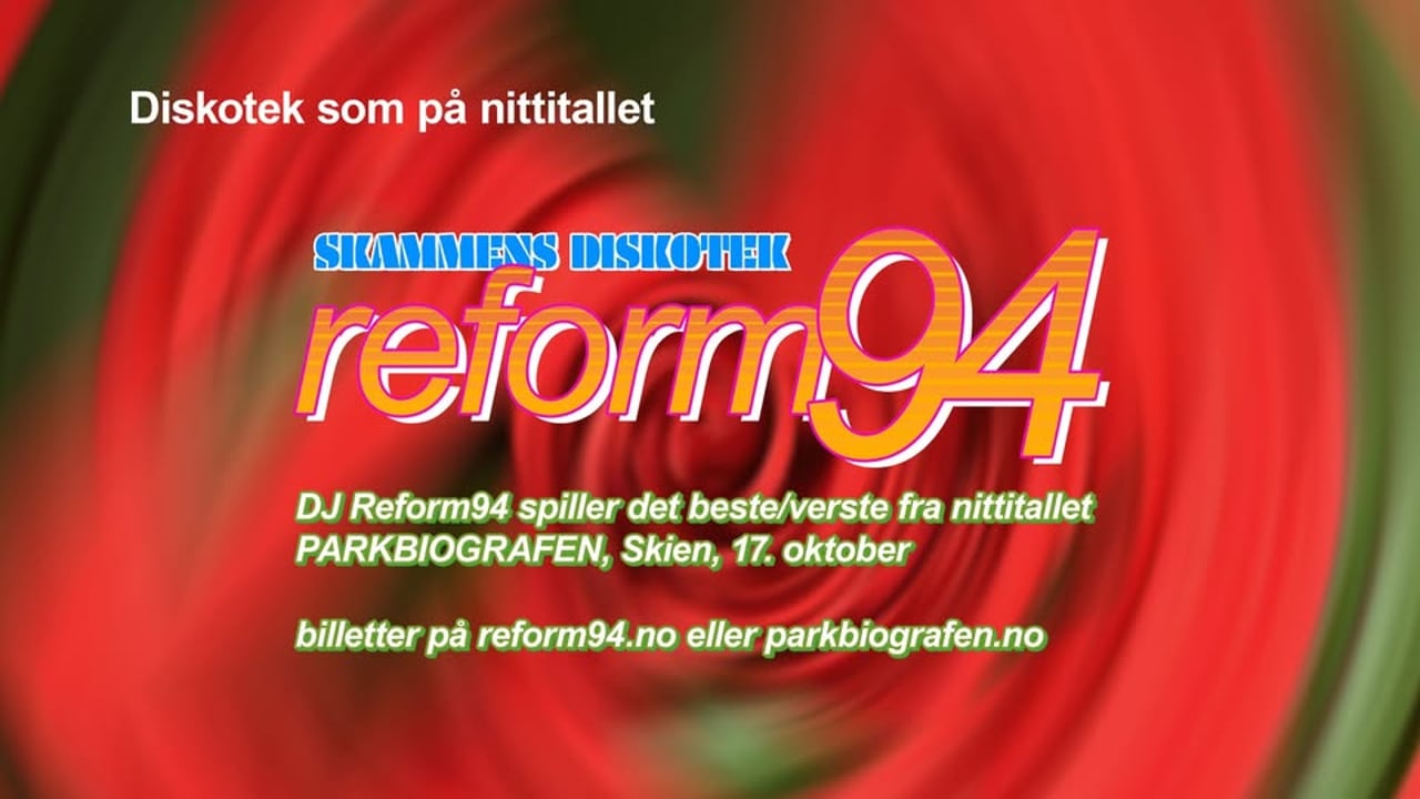 Skammens diskotek med DJ Reform94 // Parkbiografen