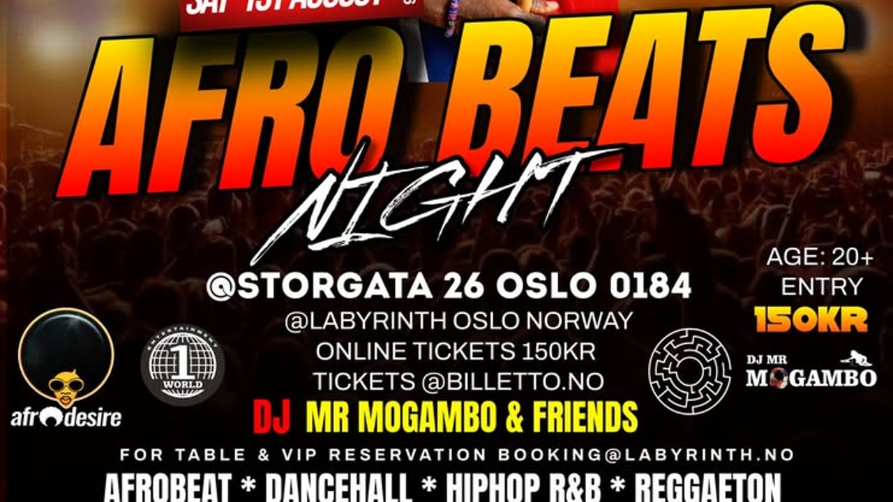 Afrobeat Night @Labyrinth Oslo Norway