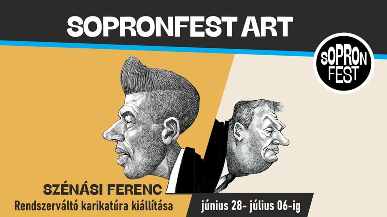 NEMZETI KONFRONTÁCIÓ - Szénási Ferenc rendszerváltó karikatúra kiállítása / SopronFest 2026