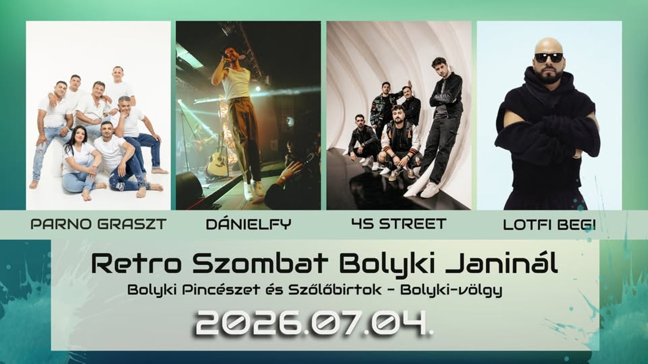 Retro Szombat Bolyki Janinál - 2026.07.04.