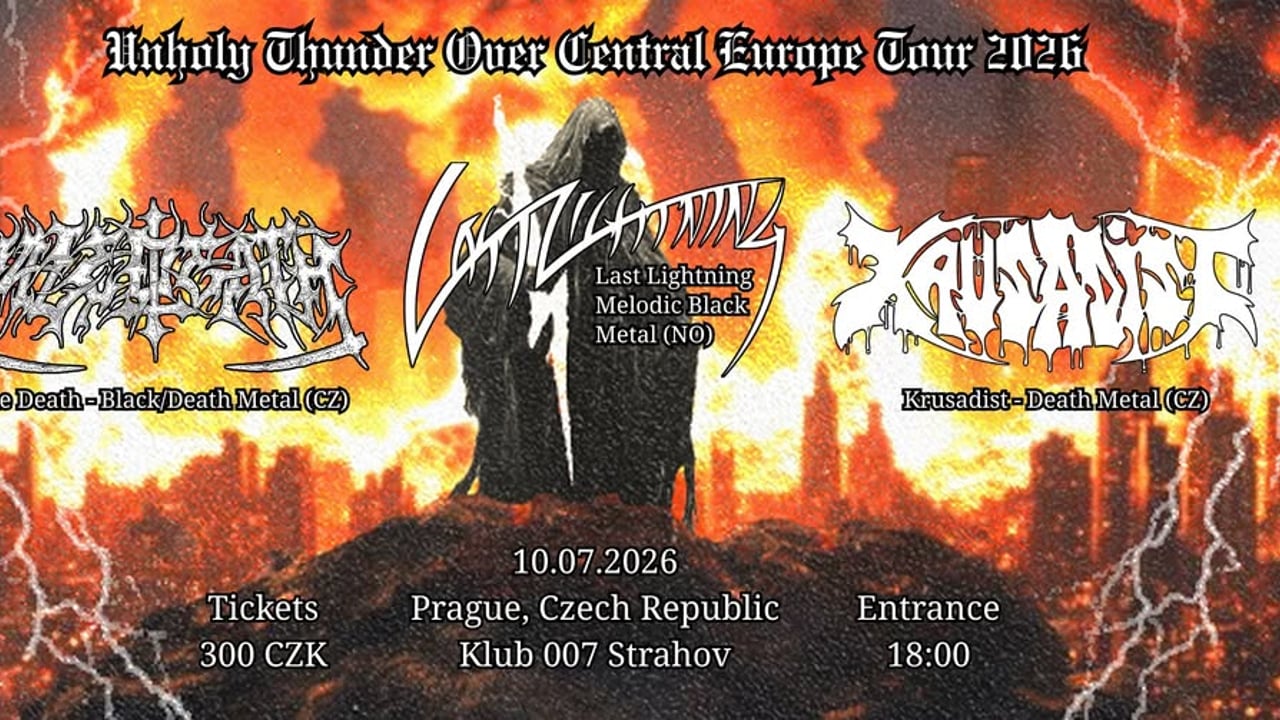 Last Lightning (NO) + Pale Death (CZ) + Krusadist (CZ) | Klub 007 Strahov, Prague 10.07.2026