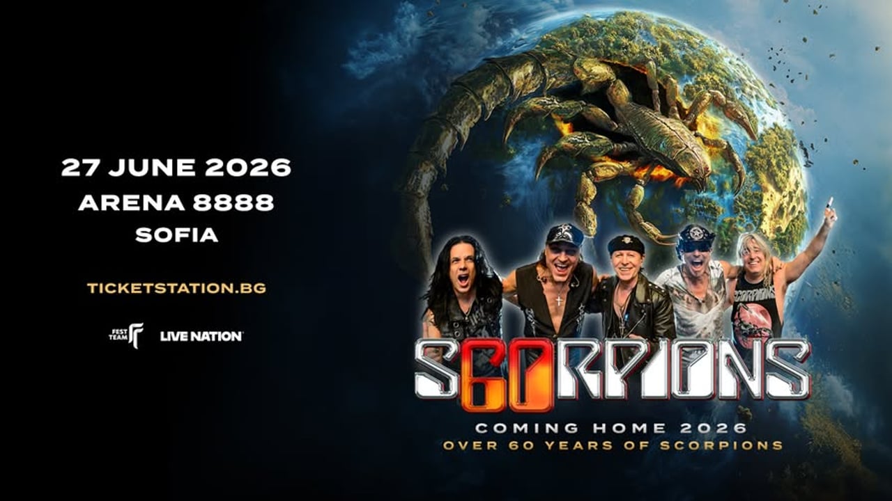 SCORPIONS - Coming Home Tour 2026 | 27 June | Sofia, BG | Arena 8888