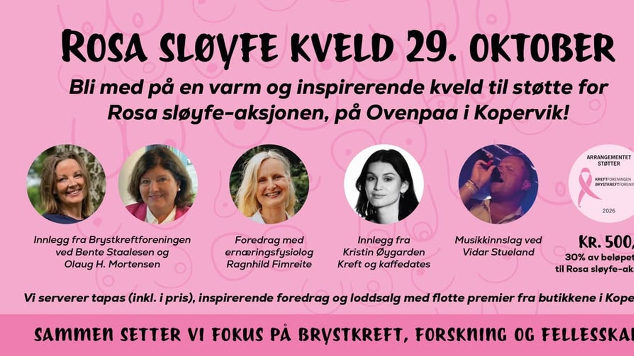 Rosa Sløyfe kveld 29 Oktober