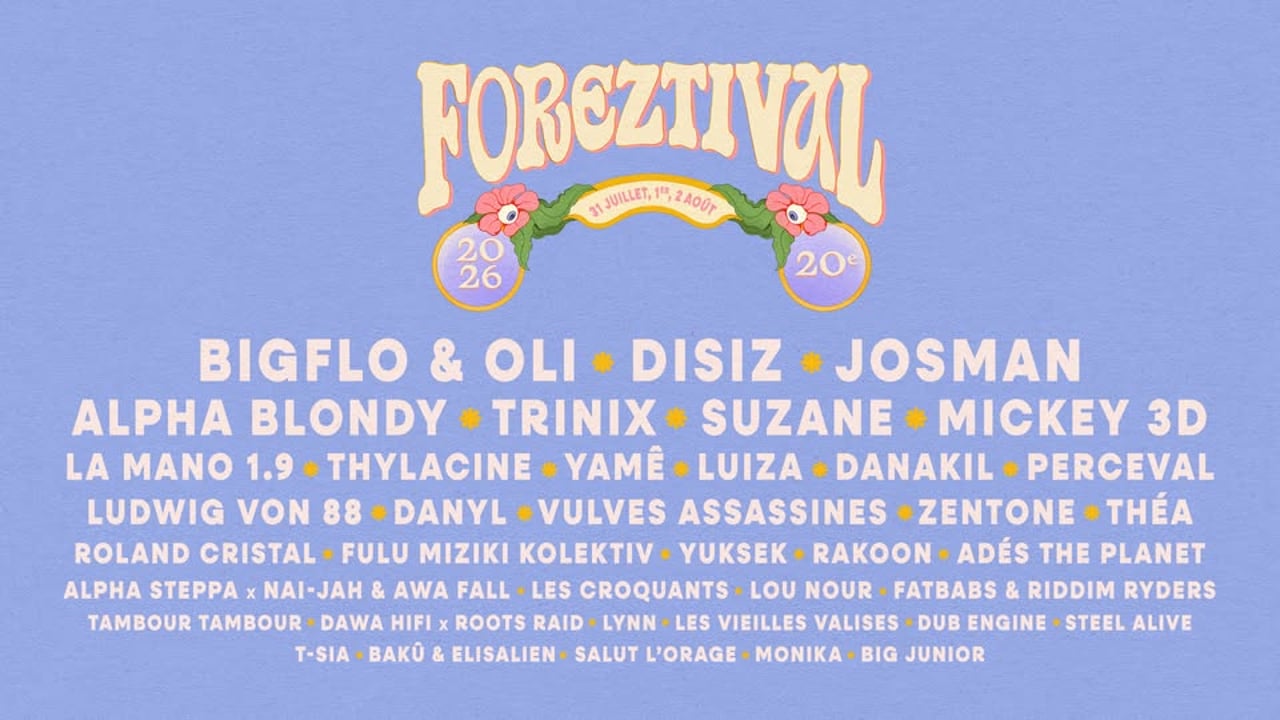 Foreztival, 20e édition - 31, 1 et 2 août 2026