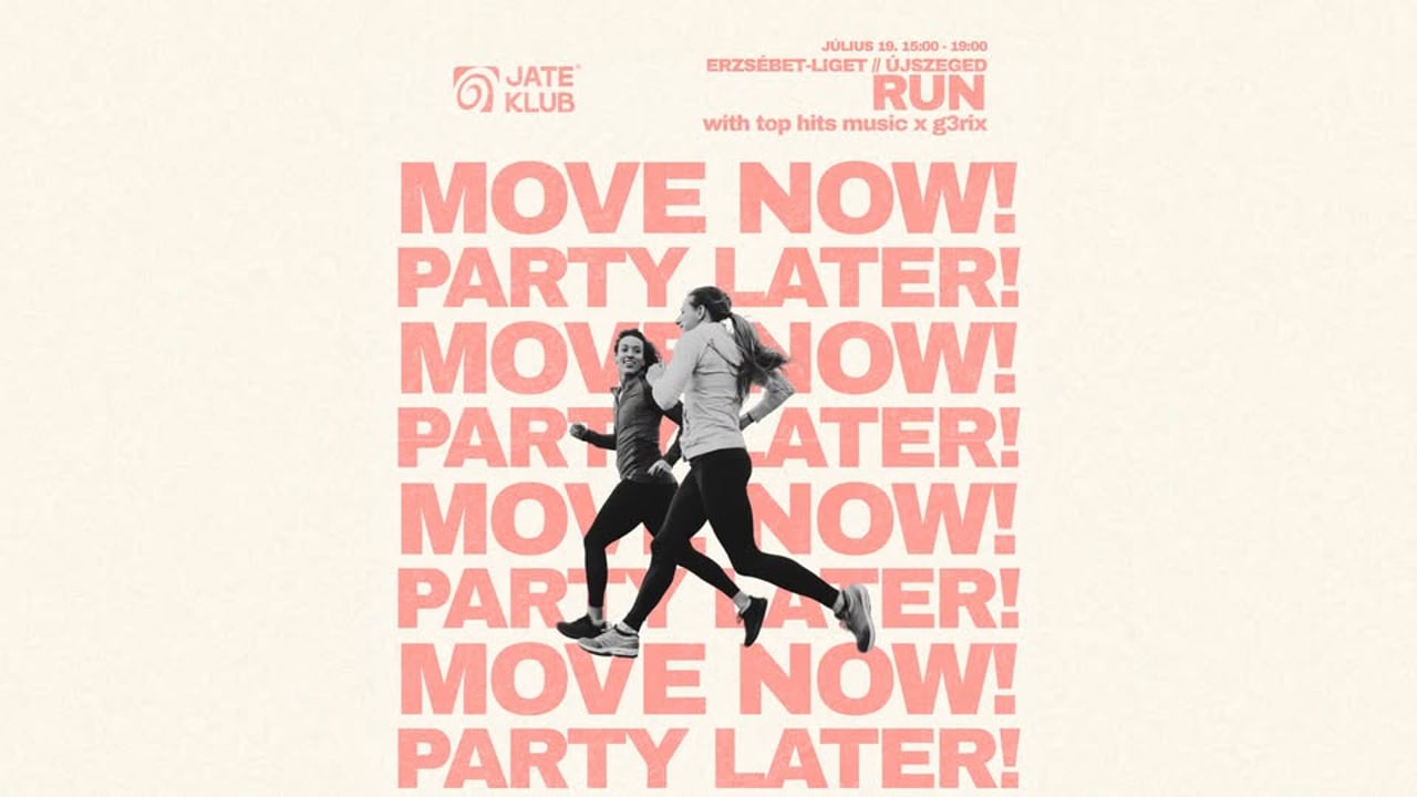 🏃🏻‍♀️🏃🏻‍♂️‍➡️JATE Move Now, Party Later – Midsummer Run w/ GERIX