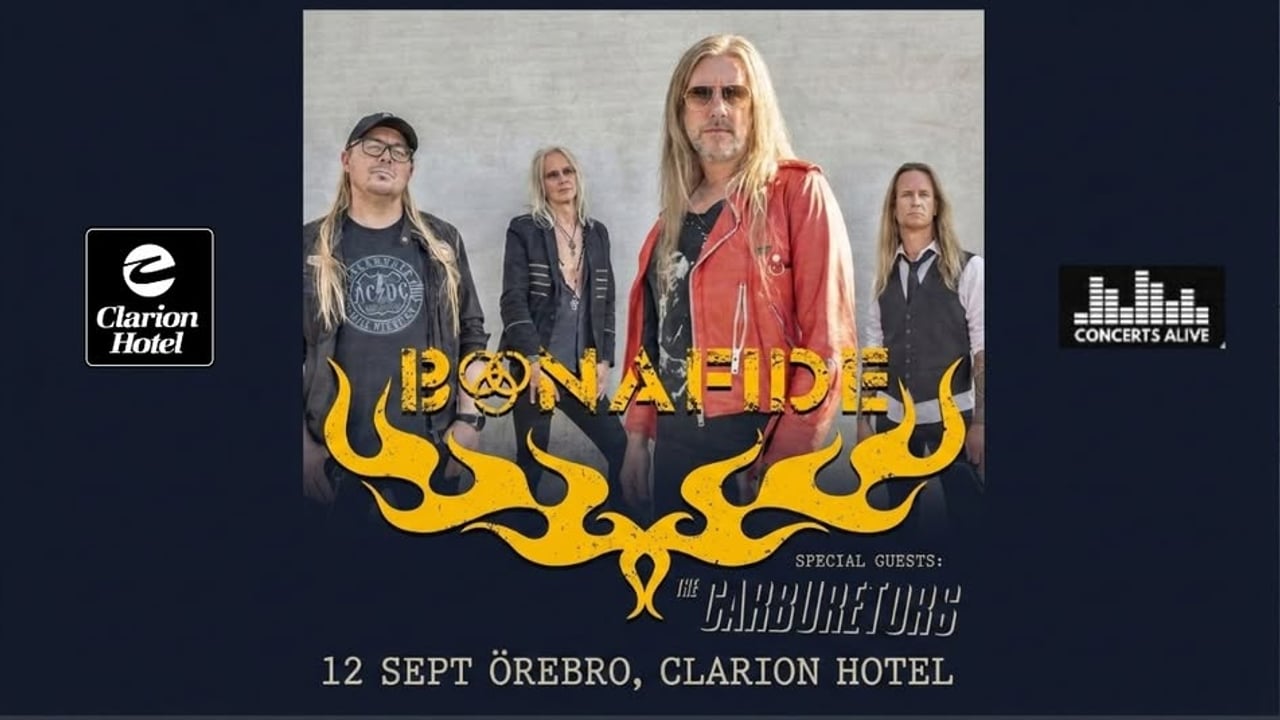 Bonafide + The Carburetors - Live at Clarion Hotel Örebro 12/9.