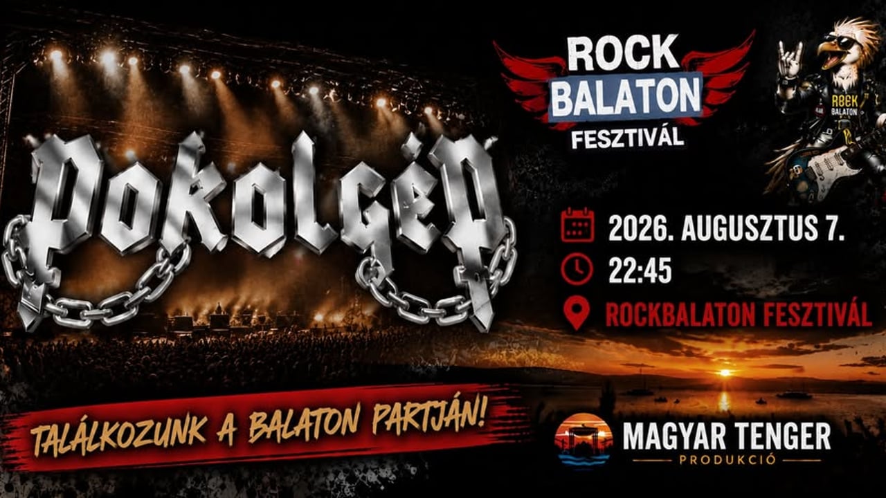 Pokolgép koncert a RockBalaton Fesztiválon