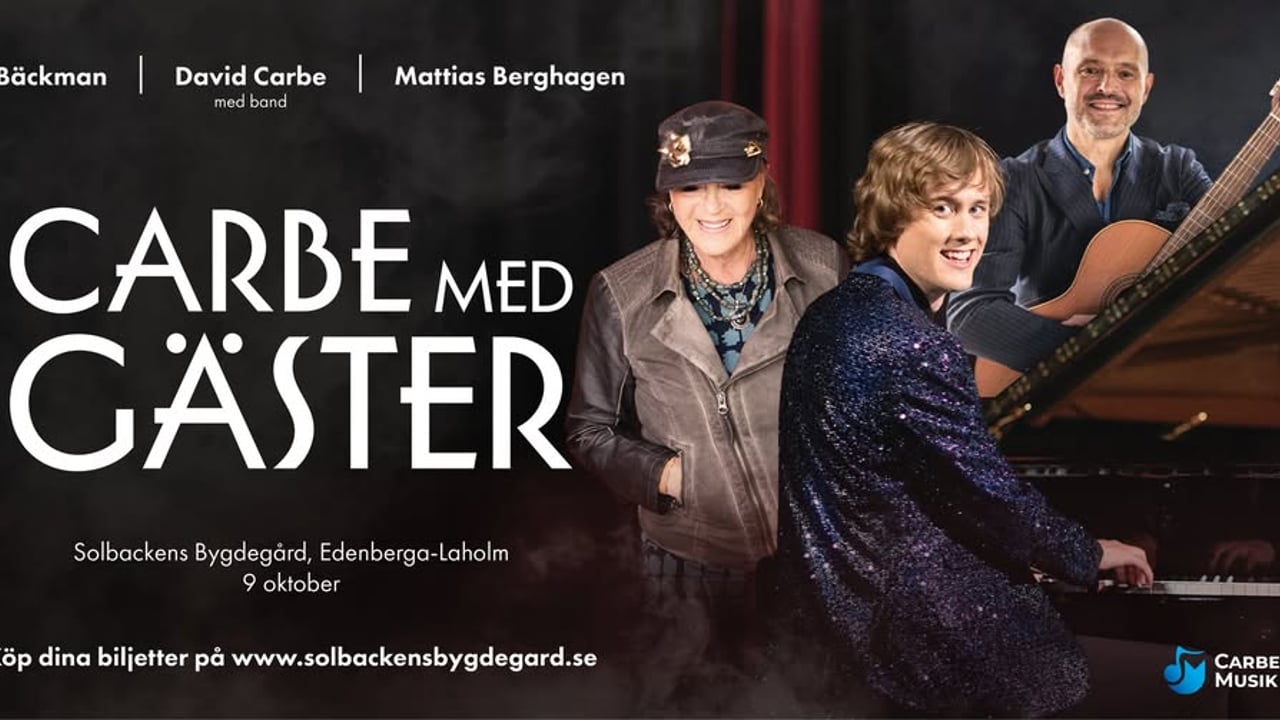 Carbe med gäster på Solbacken, Laholm