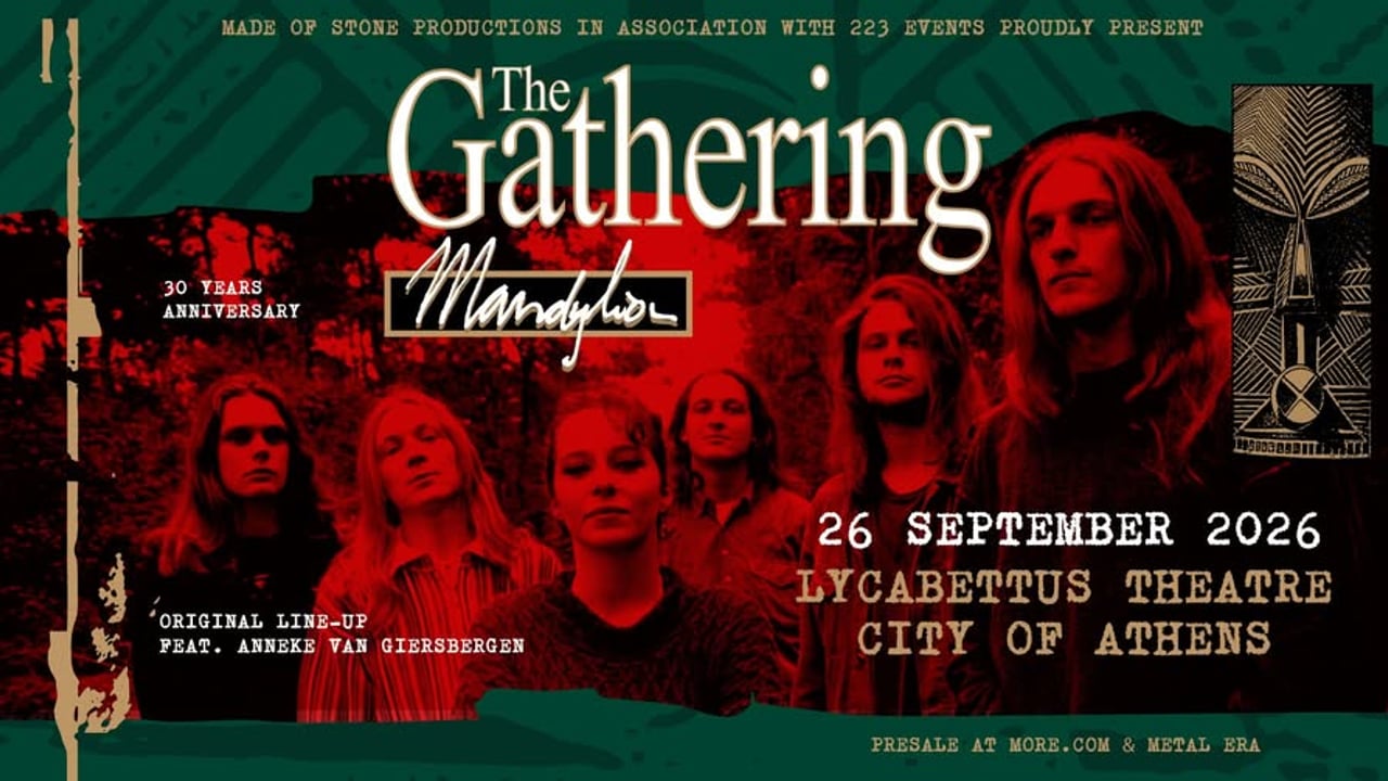 The Gathering (NL) “Mandylion” 30-Year Anniversary live στην Αθήνα