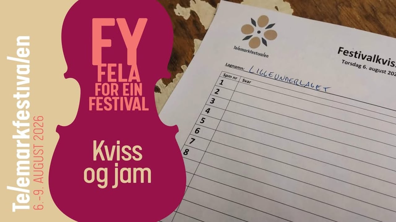 Telemarkfestivalen 2026 | Kviss og jam 