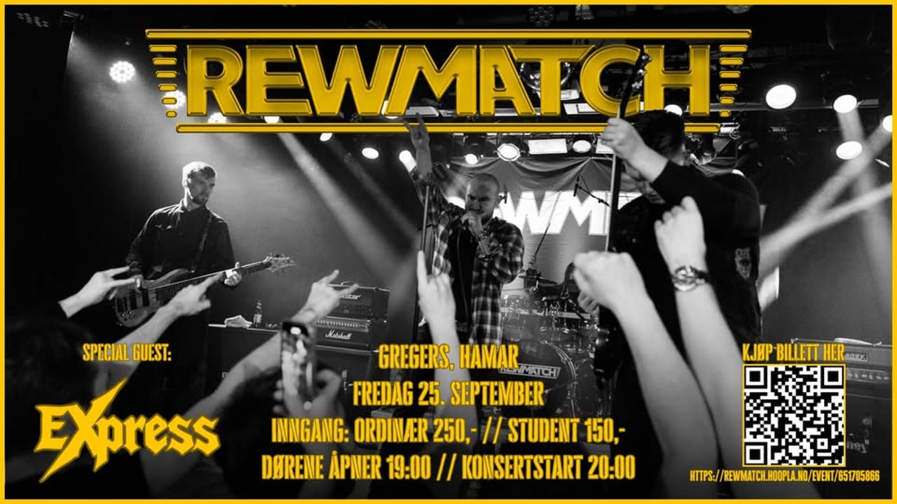 REWMATCH + Special Guest: Express // LIVE PÅ GREGERS