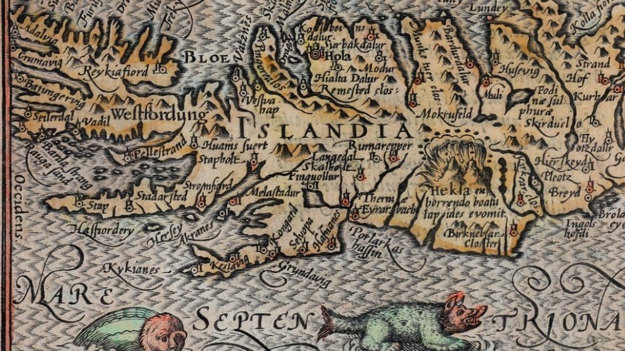 Land fyrir stafni - elstu kort af Íslandi