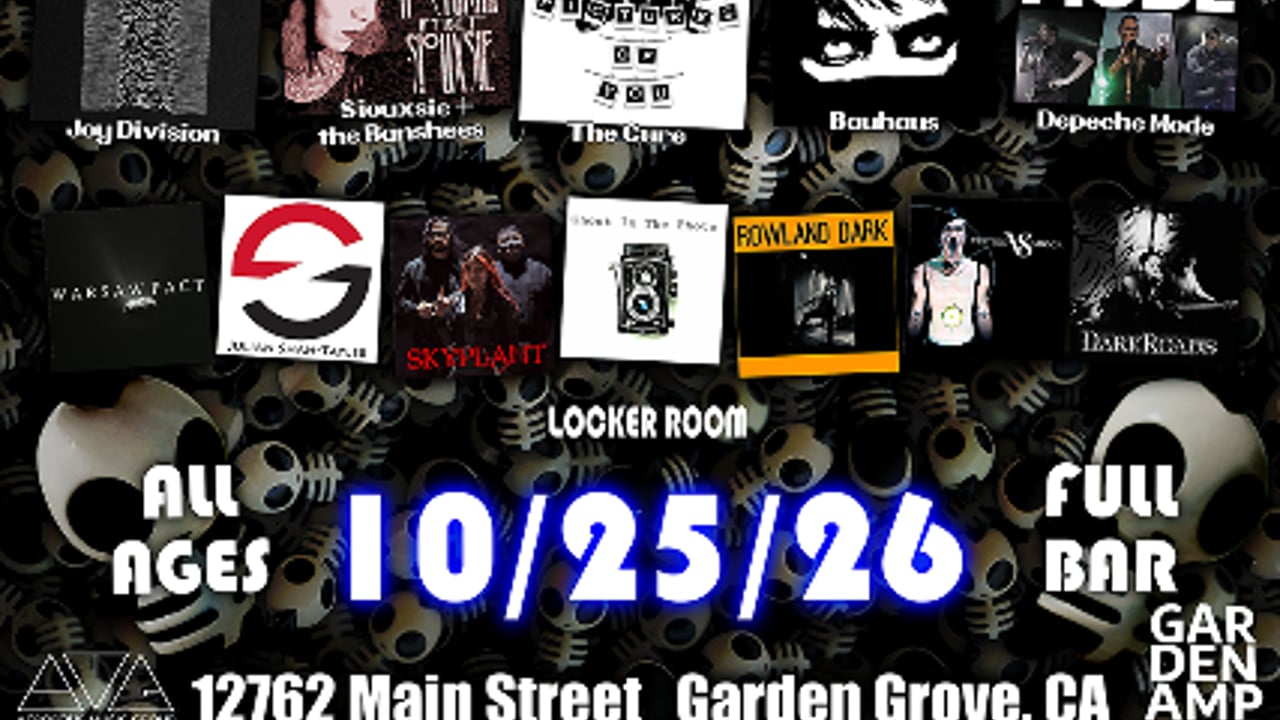 Depeche Mode, Bauhaus, The Cure, Siouxie & The Banshees, Joy Divsion Tributes - Dark Wave Festival