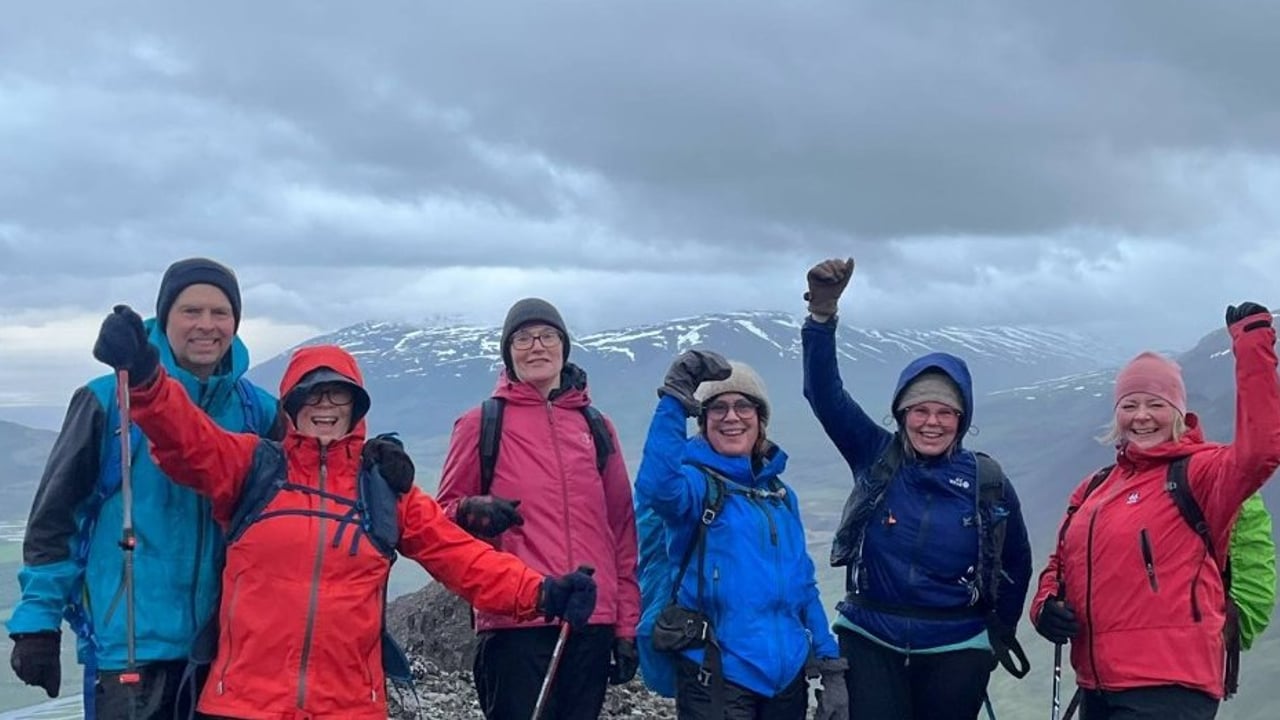 Fjórir tindar í Eyjafirði. Laufásstrandarfjöllin