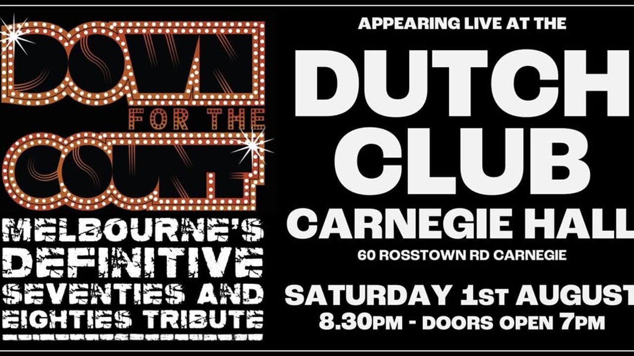 DOWN FOR THE COUNT ! Live @ Dutch club